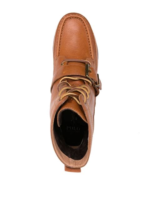 Polo Ralph Lauren Ranger Leather Boots | Brown | FARFETCH UK