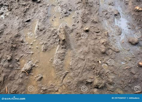 Footprints on the Muddy Trail Stock Image - Image of trail, footprints: 297936937