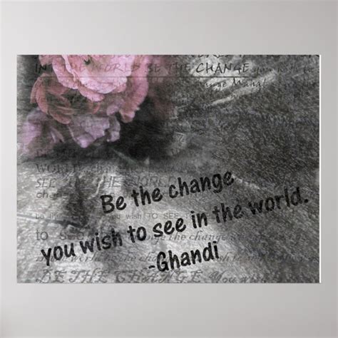 Mahatma Gandhi Quote Poster | Zazzle.com