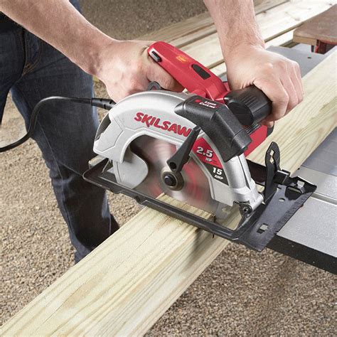 SKIL Circular Saw, 7 1/4 in Blade Dia., Right Blade Side, 2 7/16 in Max. Cutting Depth @ 45 Deg ...