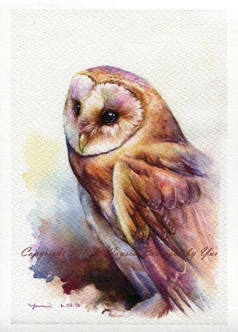 PRINT The Owl Watercolor painting 7.5 x 11 | Etsy | Owl watercolor ...