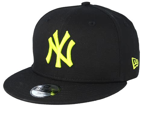 Kids New York Yankees League Essential 9Fifty Black/Neon Snapback - New ...