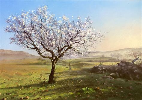 Almond Tree Painting at PaintingValley.com | Explore collection of ...