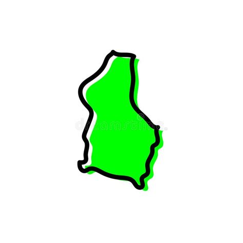 Dodoma Region of Tanzania Vector Map Illustration Stock Vector ...