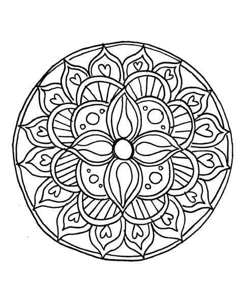 How to Draw a Mandala (With FREE Coloring Pages!) | Mandala coloring ...