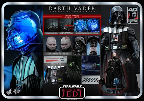 Hot Toys Star Wars Return of the Jedi 40th Anniversary 1/6th Scale Dar ...