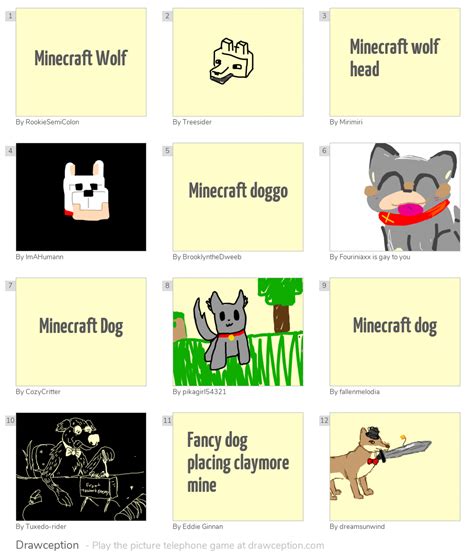 Minecraft Wolf - Drawception