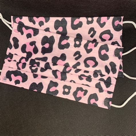 10 pieces Pink leopard print disposable face mask – A Mask for Me