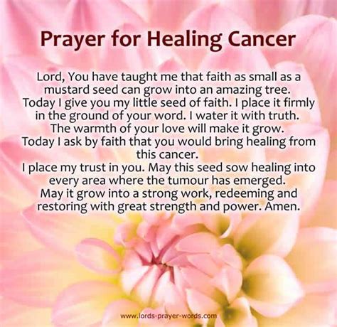 Prayer For Breast Cancer Healing