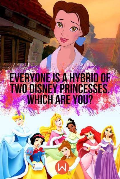 Disney Quiz: Everyone Is A Hybrid Of 2 Disney Princesses. Which Are You? | Disney princess quiz ...