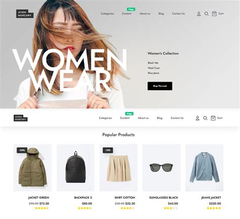 Grab the Best Collection of E-Commerce Themes Templates - 50 Graphics