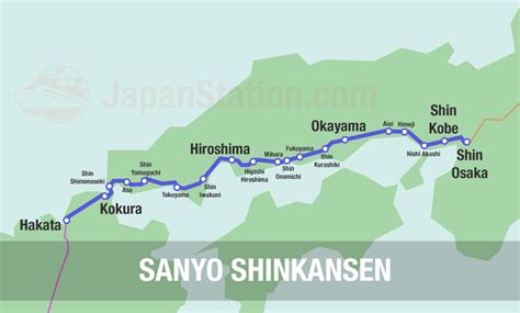 Sanyo Shinkansen Map – Japan Station