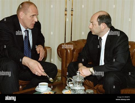 Russia s Security Council secretary Vladimir Rushailo right talking to ...