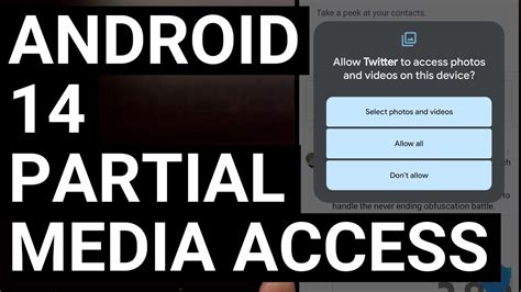 Android 14 Improves Privacy with an Option to Grant Access to Specific Photos and Videos - YouTube