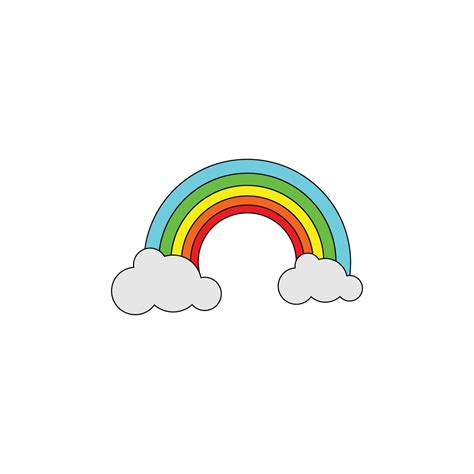 rainbow logo icon design template vector 7635976 Vector Art at Vecteezy