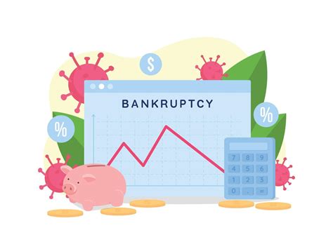 Bankruptcy rate graph flat concept vector illustration 2251757 Vector Art at Vecteezy