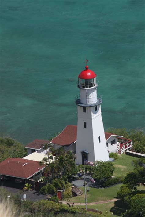 Diamond Head Lighthouse Oahu, Hawaii | Lighthouse landing, Beautiful lighthouse, Lighthouse