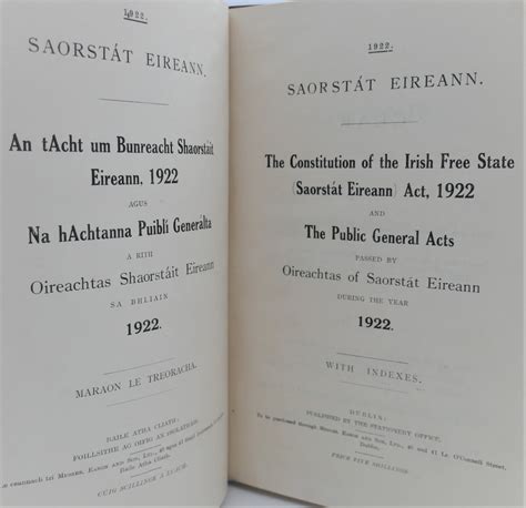 The Constitution of the Irish Free State 1922. - Ulysses Rare Books