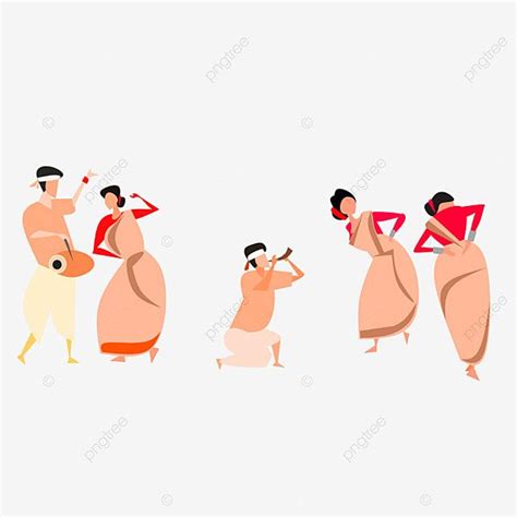 Bihu Vector Hd Images, Bihu Festival Of Assam Illustration Art, Bihu ...