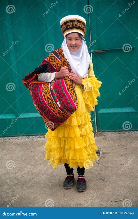 Tajik Girl in Traditional Tajik Clothes Editorial Image - Image of home, colorful: 168107315