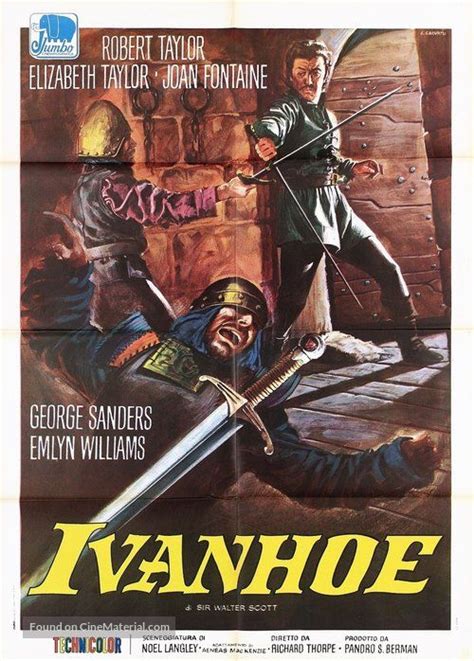 Ivanhoe Italian movie poster | Ivanhoe, Elizabeth taylor, Classic story