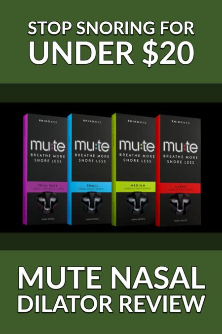 Mute Nasal Dilators Review - Stop Snoring For Under $20