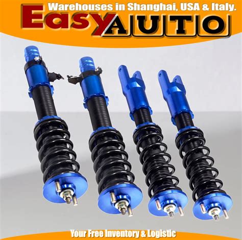 Non adjustable blue coilover suspension kits for 96 00 HO*DA CIV*C EK ...