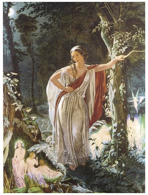 A Midsummer Night's Dream Hermia And The Fairies by John Simmons