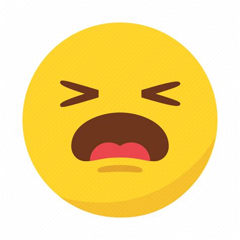 Emoji, emoticon, pain, sad icon - Download on Iconfinder