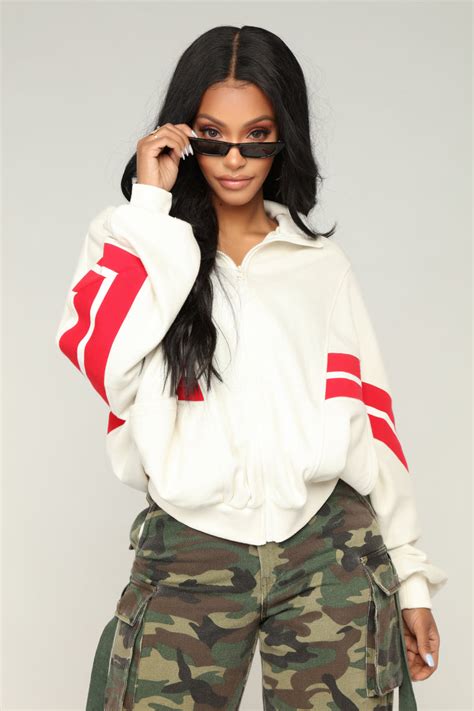 Pull Up Jacket - Ivory - Jackets & Coats - Fashion Nova