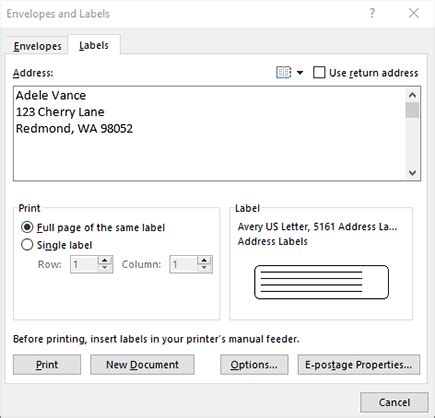 Microsoft Office Mailing Labels Template For Your Needs