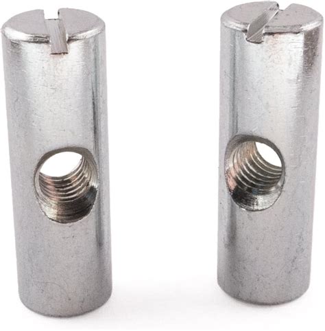 Nuts M6 x 30mm BARREL NUTS CROSS DOWEL CENTRE THREAD FURNITURE COT BED CONNECTION NUT Nails ...