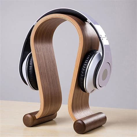 Wooden Omega Headphones Stand Holder | Wood headphones, Headset holder, Diy headphone stand