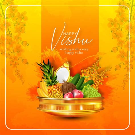 2021 |Happy Vishu Kani Wishes Greetings| Malayalam New Year Images ...