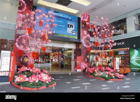 Spring festival decorations at shopping mall entrance, Malaysia Stock Photo: 72410136 - Alamy