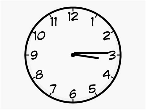 Quarter Past Three Clip Art At Clker - Two Forty Five Clock , Free Transparent Clipart - ClipartKey