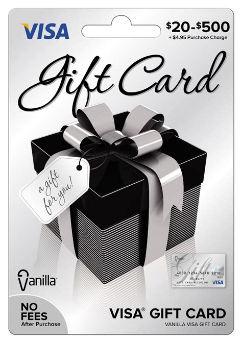 Let your Card do the shopping with the Vanilla Visa Gift Card. Add any amount from $20 up to ...