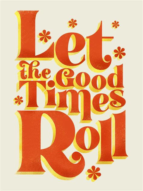 Ania Więcław wall art - 'Let the good times roll - retro type ...