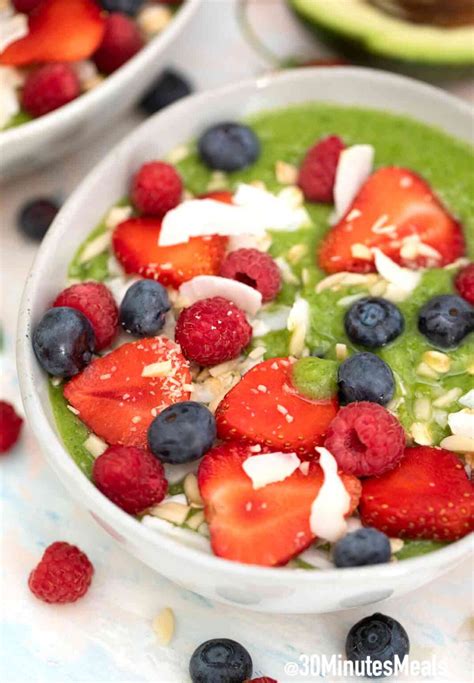 Green Smoothie Bowl Recipe - 30 minutes meals