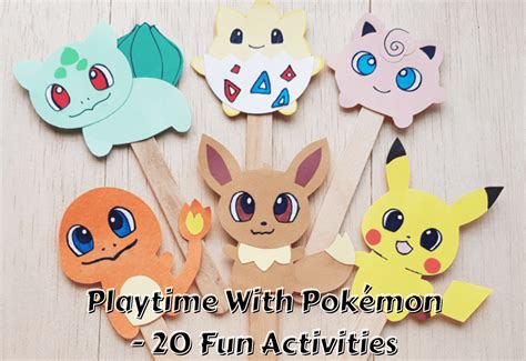 Playtime With Pokemon - 20 Fun Activities - Teaching Expertise