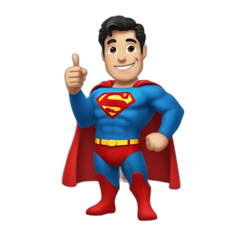 superman thumbs up | AI Emoji Generator