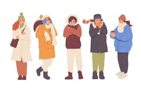 Premium Freezing People Illustration pack from People Illustrations