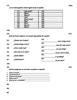 Spanish Grammar Worksheets by La Casa de Zurbriggen | TPT