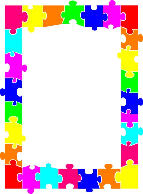 Colorful 6EA | Colorful borders design, Colorful borders, Clip art borders