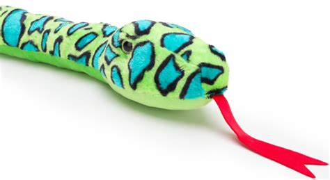 Giant Plush Snake - 180cm - Childrens Soft Toys (GREEN) - Toyland