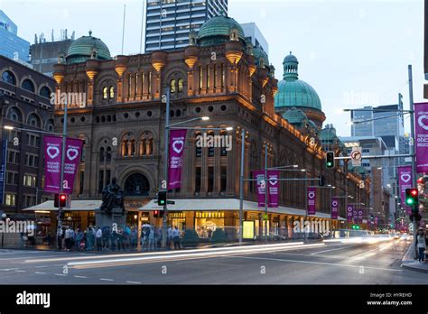 Queen Victoria Building, George Street, Sydney, Australia Stock Photo ...