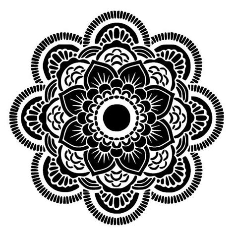 mandala stencil 10. Mylar 125/190 micron. Size 6/6 inches. Also available in 12/12 inches ...