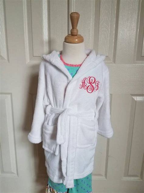 Childs Monogrammed Bath Robe | Etsy | Girls robes, Robe, Fashion