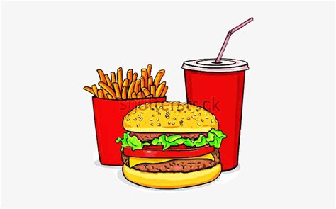 Download Burgers And Fries Cartoon | Transparent PNG Download | SeekPNG