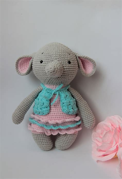 Crochet toy elephant Baby crochet toys Soft crochet toy | Etsy